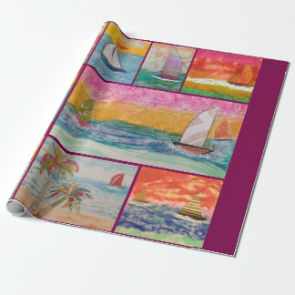 Sailboat Wrapping Paper Cadeaupapier