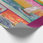 Sailboat Wrapping Paper Cadeaupapier (Hoek)