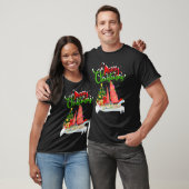 SailBoat  Xmas Decorations Santa SailBoat Christma T-shirt (Unisex)