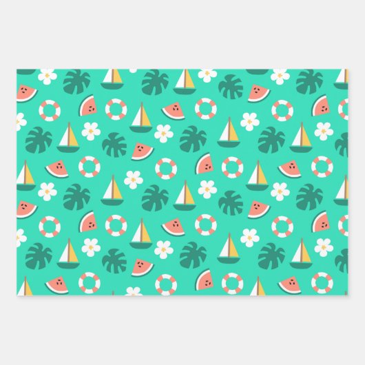 Sailboating  inpakpapier vel (Voorkant 2)