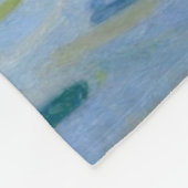 Sailboats Impressionism New England Fleece Deken (Hoek)