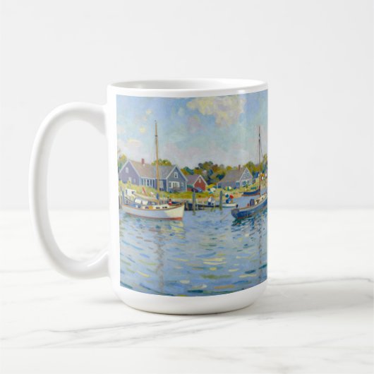 Sailboats Impressionism New England Koffiemok (Links)