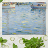 Sailboats Impressionism New England Theedoek (Gevouwen)