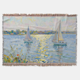 Sailboats New England Summer Deken