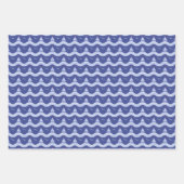 Sailboats On A Striped Sea Pattern Inpakpapier Vel (Voorkant)