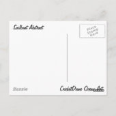 Sailboot Abstracte High Ocean Waves Blue Sky Briefkaart (Achterkant)