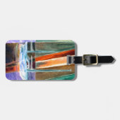 Sailboot Abstracte immateriële reddingschenkingen Bagagelabel (Voorkant horizontaal)