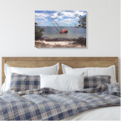 Sailboot Aground Canvas Afdruk (Insitu (Slaapkamer))