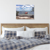 Sailboot Aground Canvas Afdruk (Insitu (Slaapkamer))