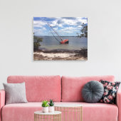 Sailboot Aground Canvas Afdruk (Insitu (Woonkamer))