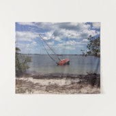 Sailboot Aground Wandkleed (Voorkant (horizontaal))