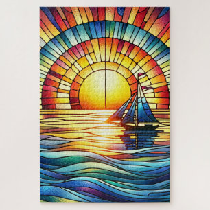 Sailboot Art Legpuzzel