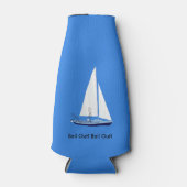 Sailboot Bail Out Sailors Funny Bottle Cooler (Voorkant)