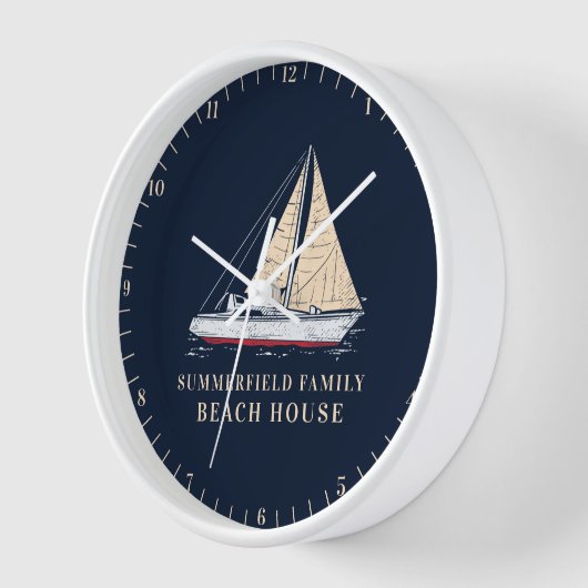Sailboot Beach House Decor Nautical Family (Hoek)