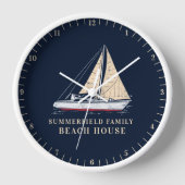 Sailboot Beach House Decor Nautical Family (Voorkant)