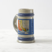Sailboot Beer Stein Bierpul (Voorkant links)