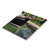 Sailboot Bow Sprit op CeramicTile Tegeltje (Zijkant)