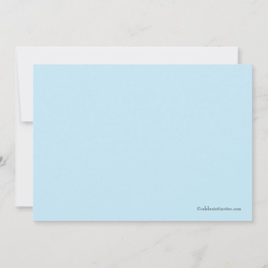 Sailboot Boy Baby shower Uitnodiging (Achterkant)