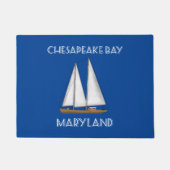 Sailboot Chesapeake Bay Maryland Deurmat (Voorkant)
