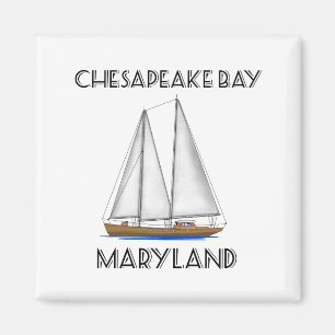 Sailboot Chesapeake Bay Maryland Magneet