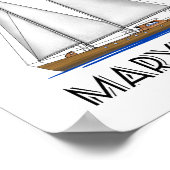 Sailboot Chesapeake Bay Maryland Poster (Hoek)