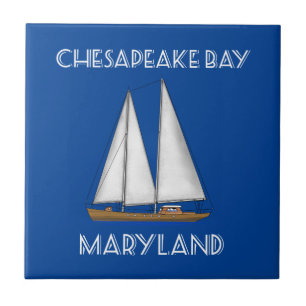Sailboot Chesapeake Bay Maryland Tegeltje