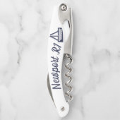 Sailboot Corkschroef Bridal Party Gift Kurkentrekker (Achterkant)
