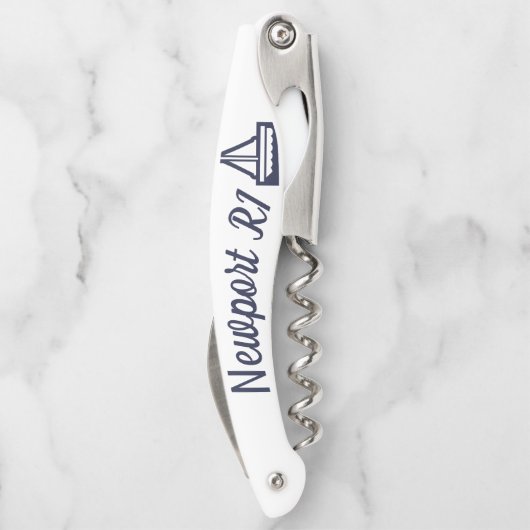 Sailboot Corkschroef Bridal Party Gift Kurkentrekker (Achterkant)