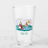 Sailboot Design Drink glas (Voorkant)