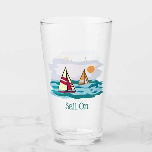 Sailboot Design Drink glas (Voorkant)