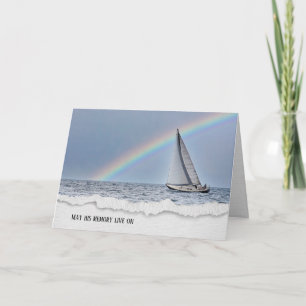 Sailboot en Rainbow Sympathicard Kaart