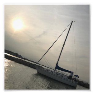 Sailboot Fotografie door Willowcatdesigns Foto Afdruk