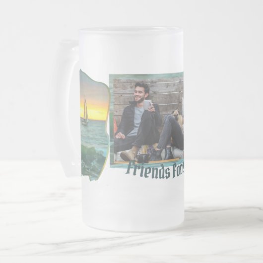 Sailboot Friends 0884 Matglas Bierpul (Voorkant links)