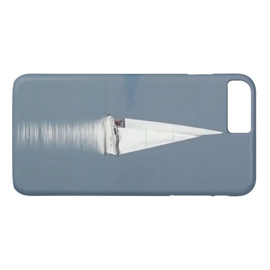 Sailboot iPhone X/8/7 Plus gewoon daar Hoesje (Achterkant (Horizontaal))