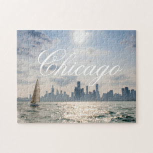 Sailboot Lake Michigan Chicago Legpuzzel