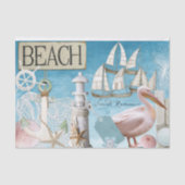 Sailboot Lighthouse Romance Seaside Decoupage Tissuepapier (Voorkant)