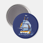 Sailboot magnet, aanpasbaar magneet (Voorkant / Achterkant)