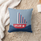 Sailboot Nautical for Kids Room Kussen (Deken)