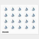 Sailboot Nautical Ocean Party Dank je Stickers (Vel)