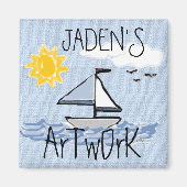 Sailboot O Magneet (Voorkant)