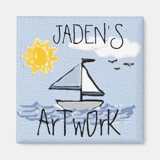 Sailboot O Magneet (Voorkant)