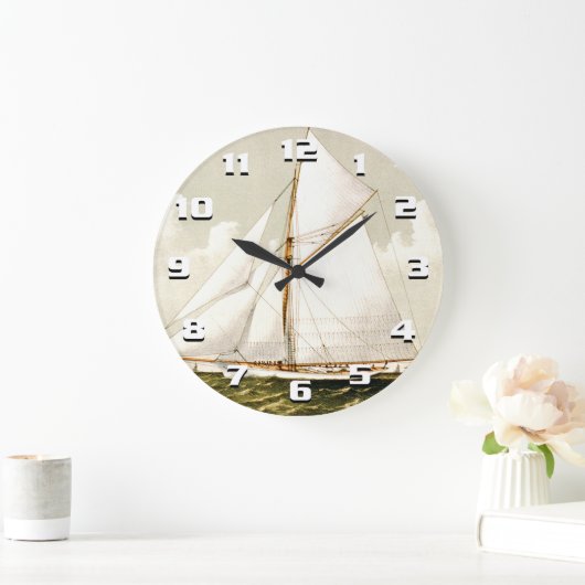 Sailboot Print Grote Klok (Huis)