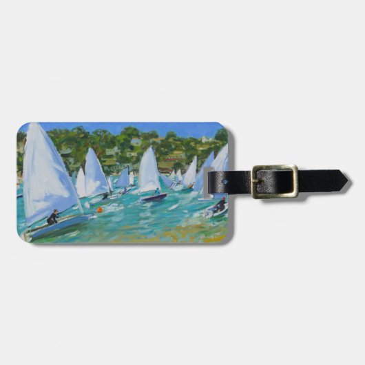 Sailboot Race Bagagelabel (Voorkant horizontaal)