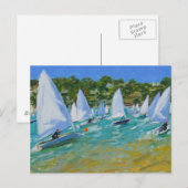 Sailboot Race Briefkaart (Voorkant / Achterkant)