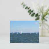 Sailboot Races Briefkaart (Staand voorkant)