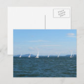 Sailboot Races Briefkaart (Voorkant / Achterkant)