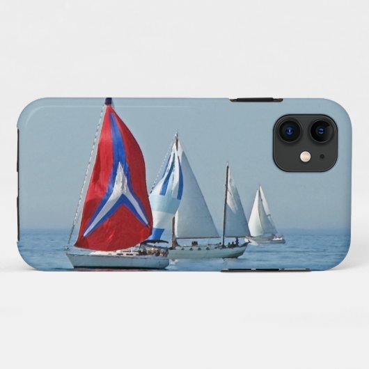 Sailboot Regatta Case-Mate iPhone Case (Achterkant (horizontaal))