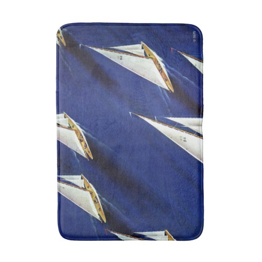 Sailboot Regatta van Ski Weld Badmat (Voorkant Verticaal)