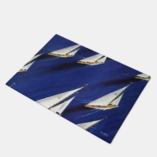 Sailboot Regatta van Ski Weld Deurmat (Schuin)