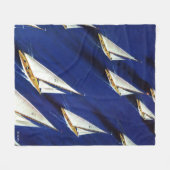 Sailboot Regatta van Ski Weld Fleece Deken (Voorkant (Horizontaal))